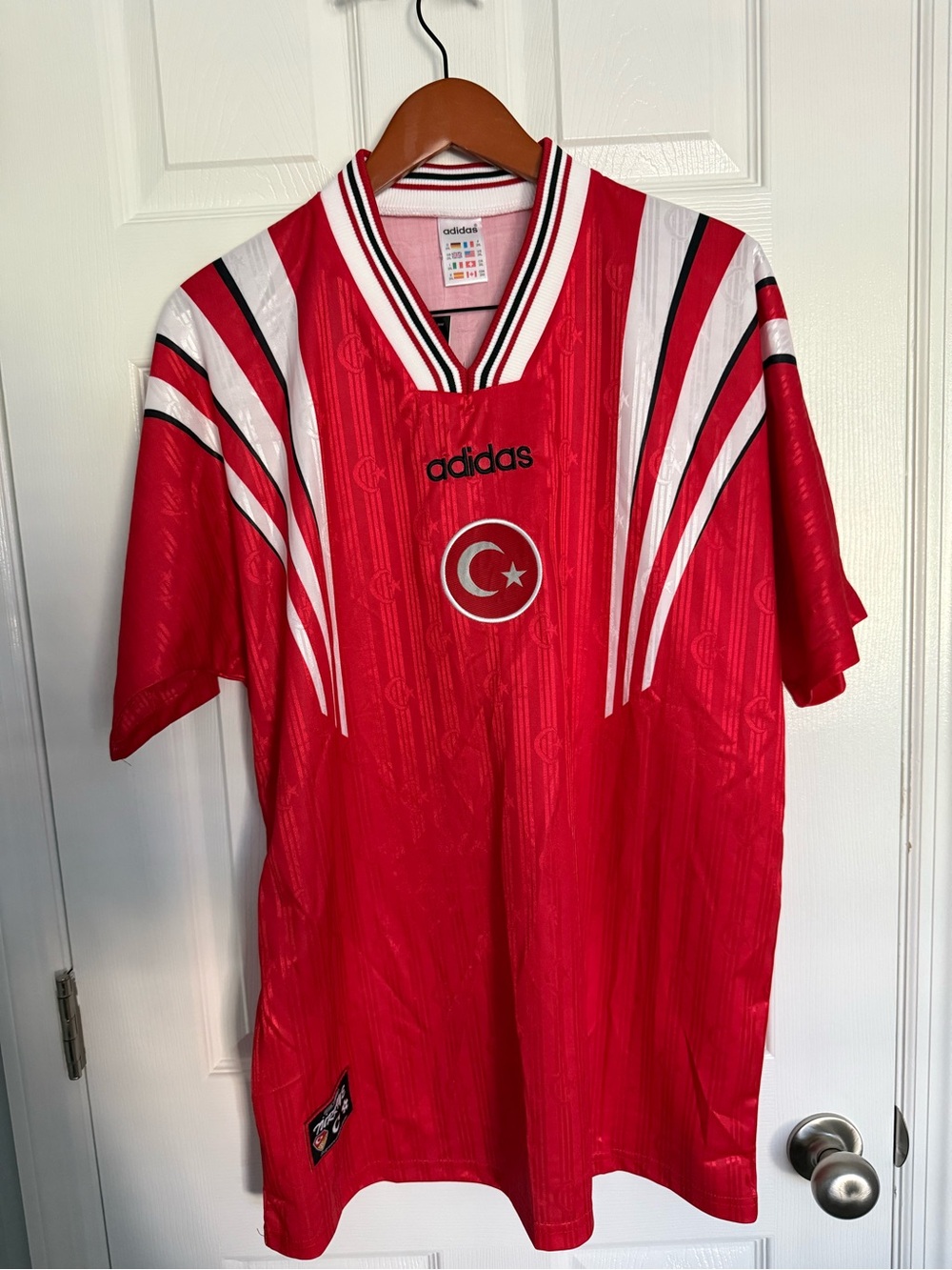 XXL Custom Men's Red Turkey Football Jersey